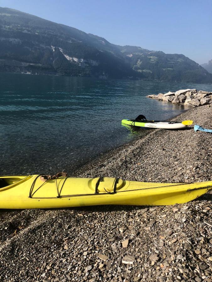 Apartamento Privatzimmer Am Thunersee Leissigen Exterior foto